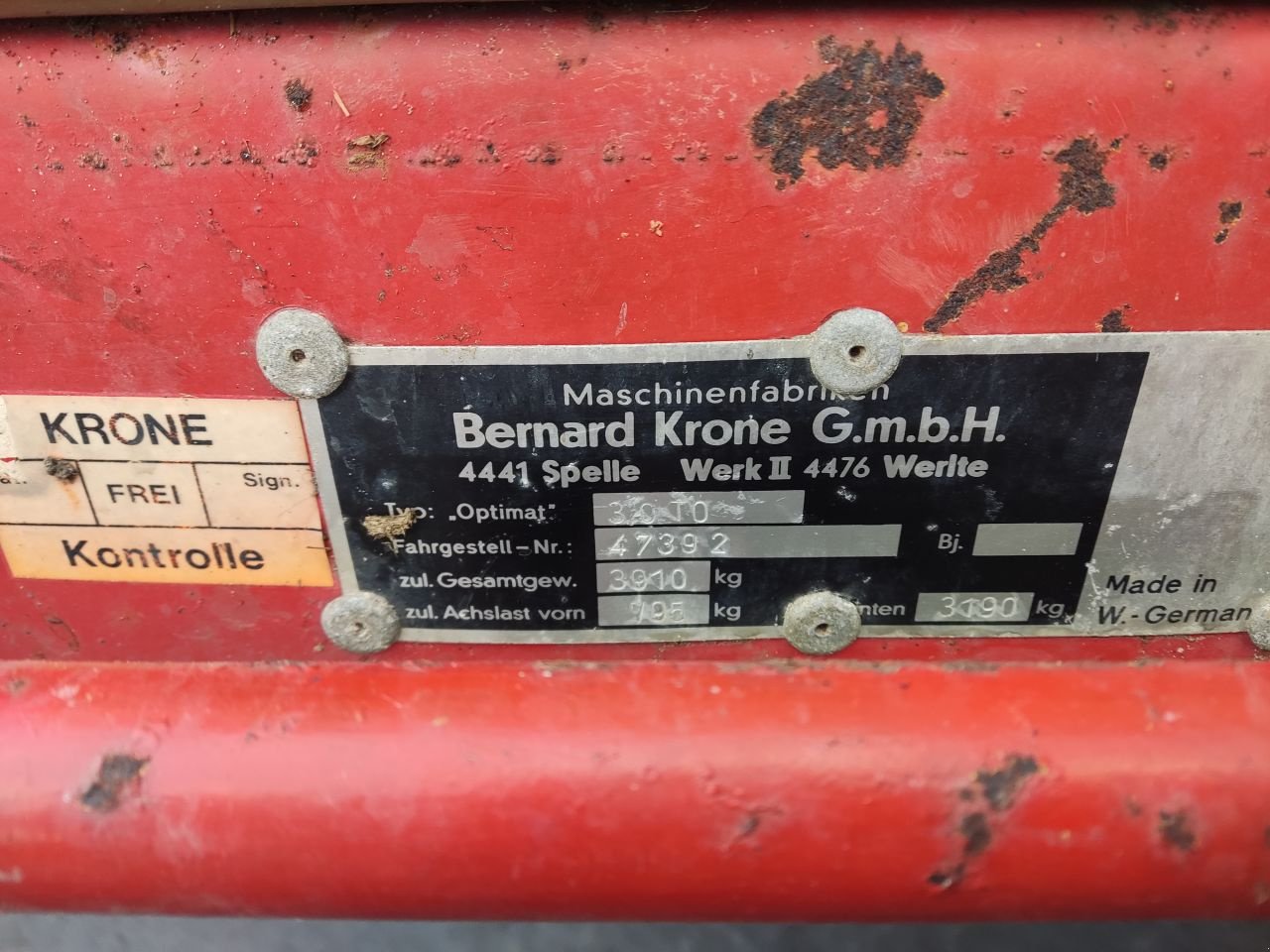 Düngerstreuer typu Krone Optimat 3.0T, Gebrauchtmaschine w Klarenbeek (Zdjęcie 6)