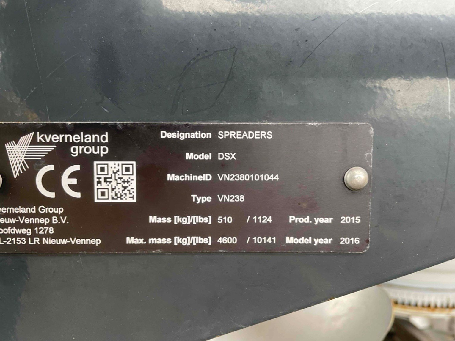 Düngerstreuer des Typs Kubota DSX-W2800, Gebrauchtmaschine in LA SOUTERRAINE (Bild 5)