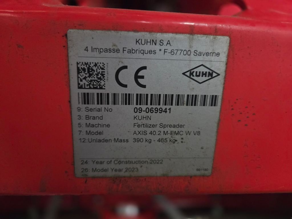 Düngerstreuer tipa Kuhn AXIS 40.2 M-EMC W V8, Gebrauchtmaschine u BRECEY (Slika 5)