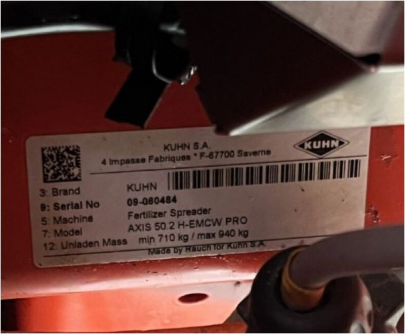 Düngerstreuer za tip Kuhn AXIS 50.2 W, Gebrauchtmaschine u ROYE (Slika 6)