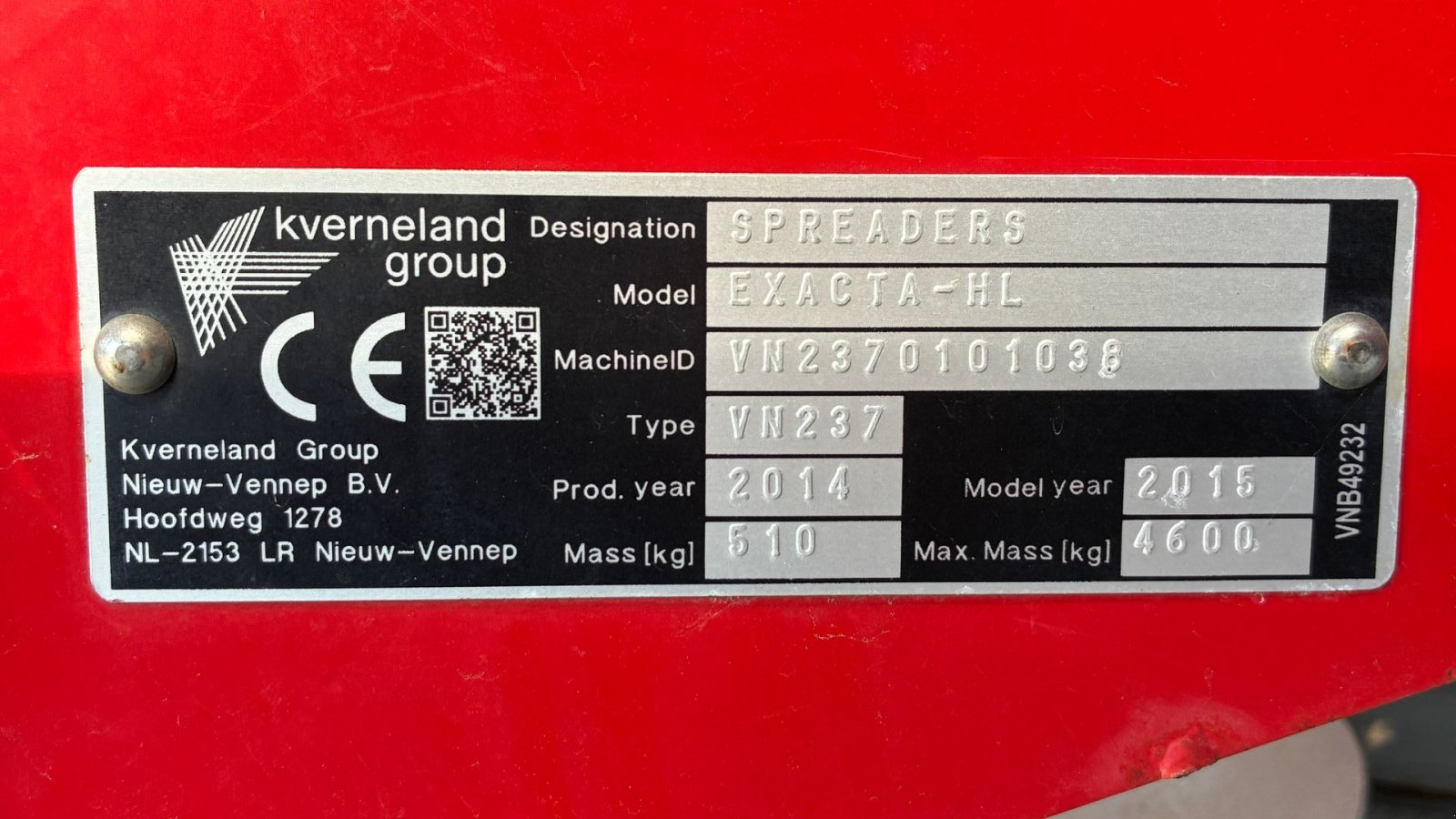 Düngerstreuer des Typs Kverneland exacta-hl VN237, Gebrauchtmaschine in Hedensted (Bild 11)