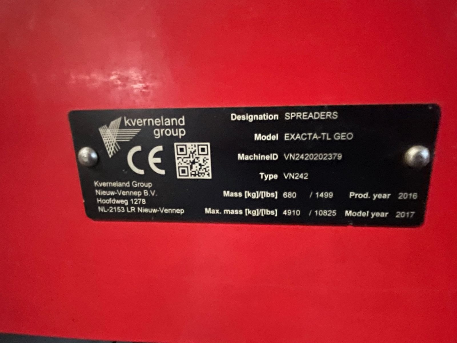 Düngerstreuer του τύπου Kverneland EXACTA TL 1500, Gebrauchtmaschine σε Burgkirchen (Φωτογραφία 9)