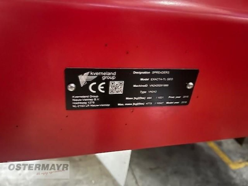 Düngerstreuer des Typs Kverneland Exacta TL 2800 GeoSpread, Gebrauchtmaschine in Rohr i .NB (Bild 8)