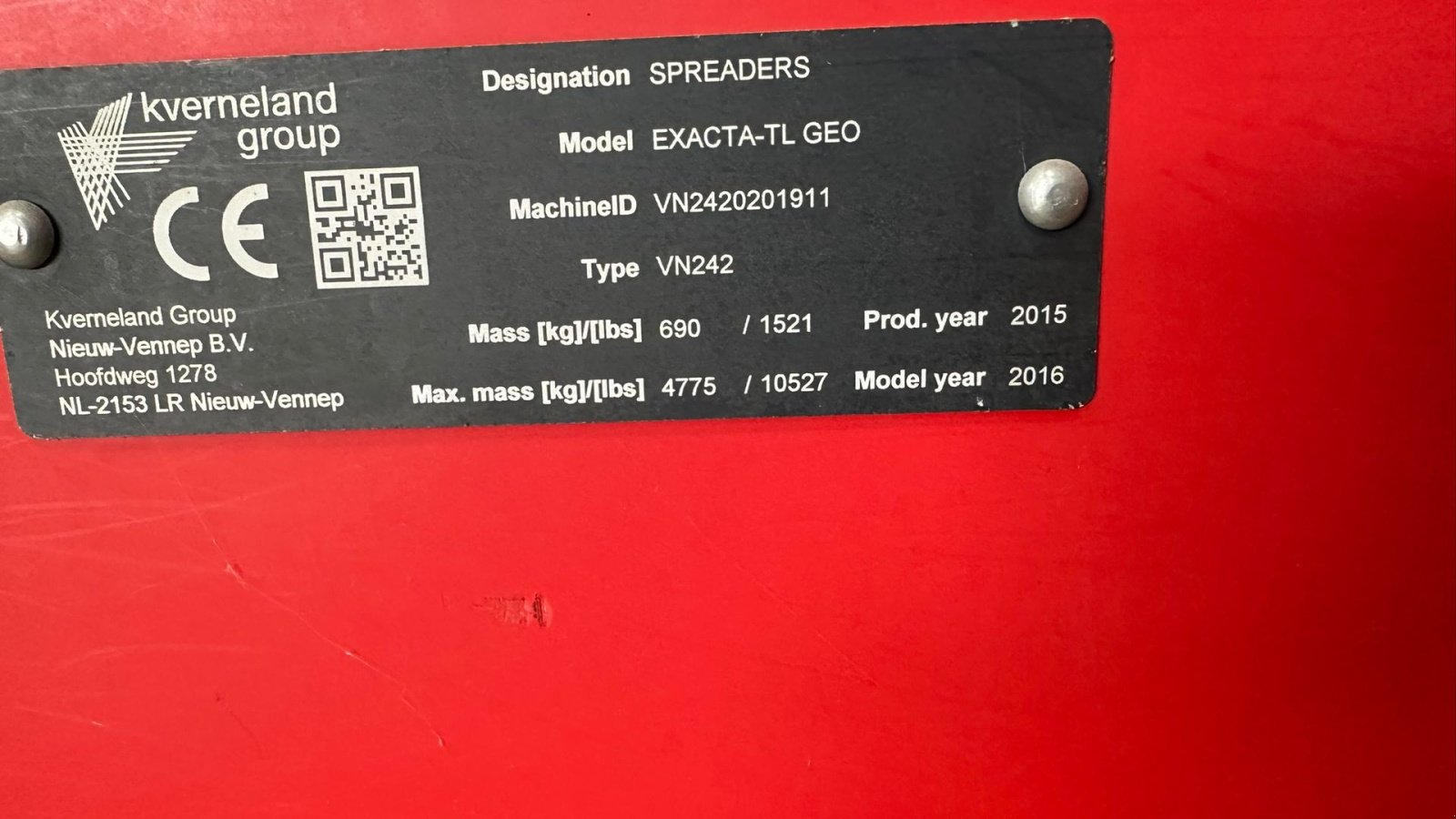 Düngerstreuer des Typs Kverneland Exacta TL 3900 GEOSPREAD, Gebrauchtmaschine in Hadsten (Bild 3)