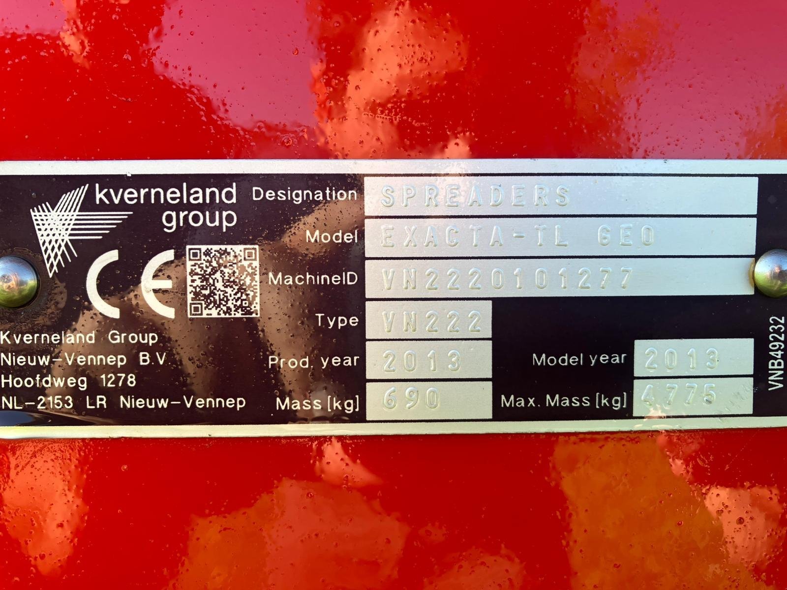 Düngerstreuer типа Kverneland Exacta TL GEOSPREAD, Gebrauchtmaschine в Teisnach (Фотография 4)
