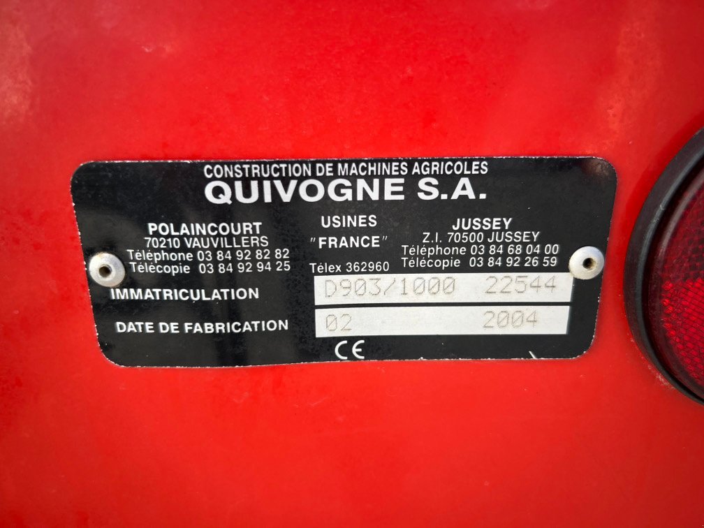 Düngerstreuer типа Quivogne D 903, Gebrauchtmaschine в ST ELIX THEUX (Фотография 10)