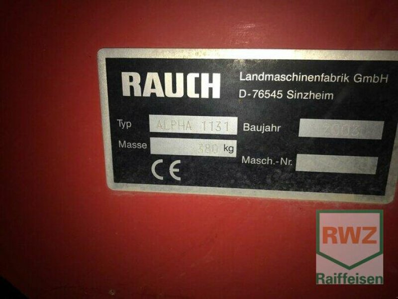 Düngerstreuer typu Rauch Alpha 1131, Gebrauchtmaschine w Herxheim (Zdjęcie 4)