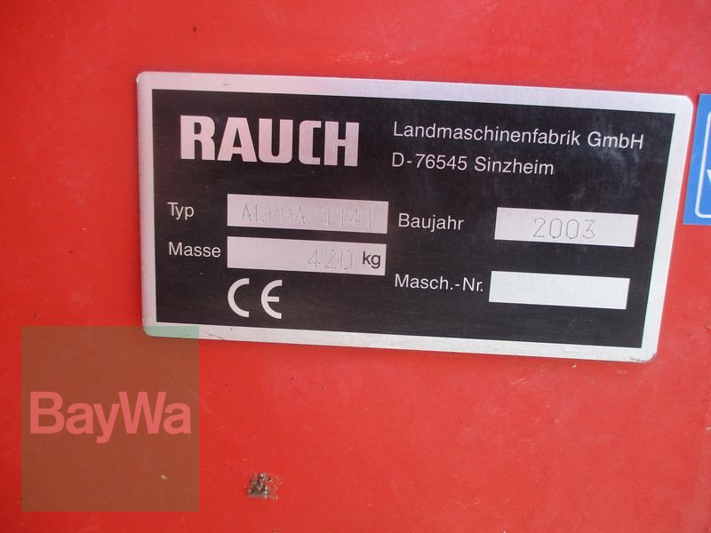 Düngerstreuer des Typs Rauch ALPHA 1141 R  #903, Gebrauchtmaschine in Schönau b.Tuntenhausen (Bild 9)