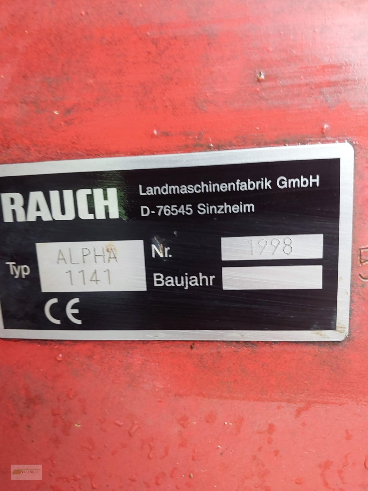 Düngerstreuer des Typs Rauch Alpha 1141, Gebrauchtmaschine in Waldenburg (Bild 8)