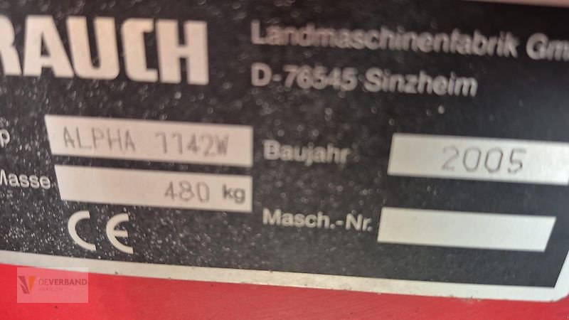 Düngerstreuer типа Rauch Alpha 1142 W, Gebrauchtmaschine в Oberwampach (Фотография 10)