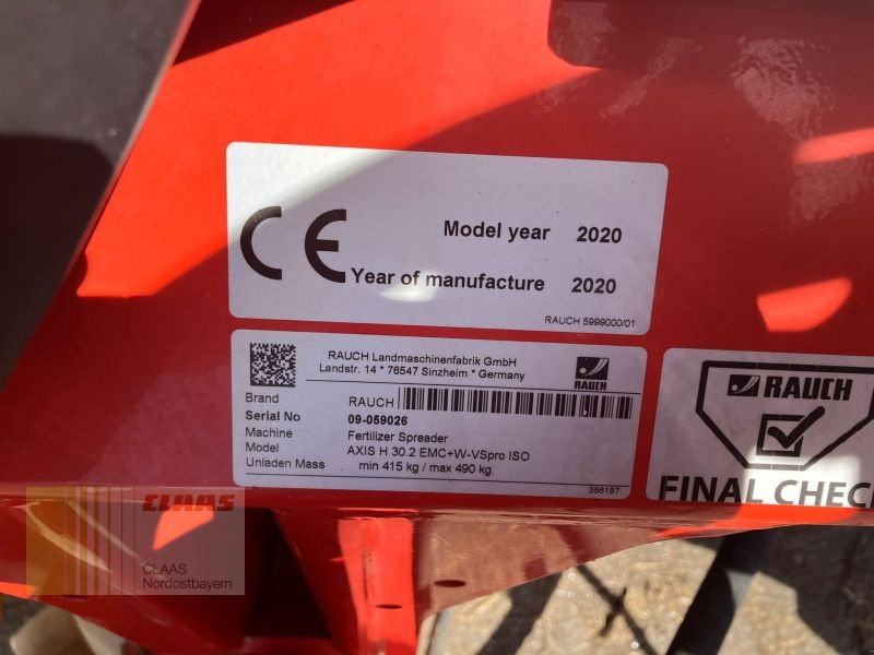 Düngerstreuer of the type Rauch AXIS 30.2 EMC+W PREISHAMMER!, Gebrauchtmaschine in Cham (Picture 11)