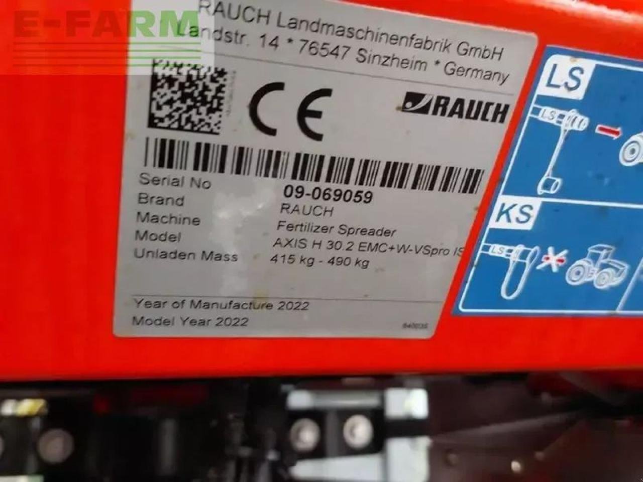 Düngerstreuer Türe ait Rauch axis h30.2 emc+w isobus pro wiegestreuer, Gebrauchtmaschine içinde SANKT MARIENKIRCHEN BEI SCHÄRDING (resim 10)