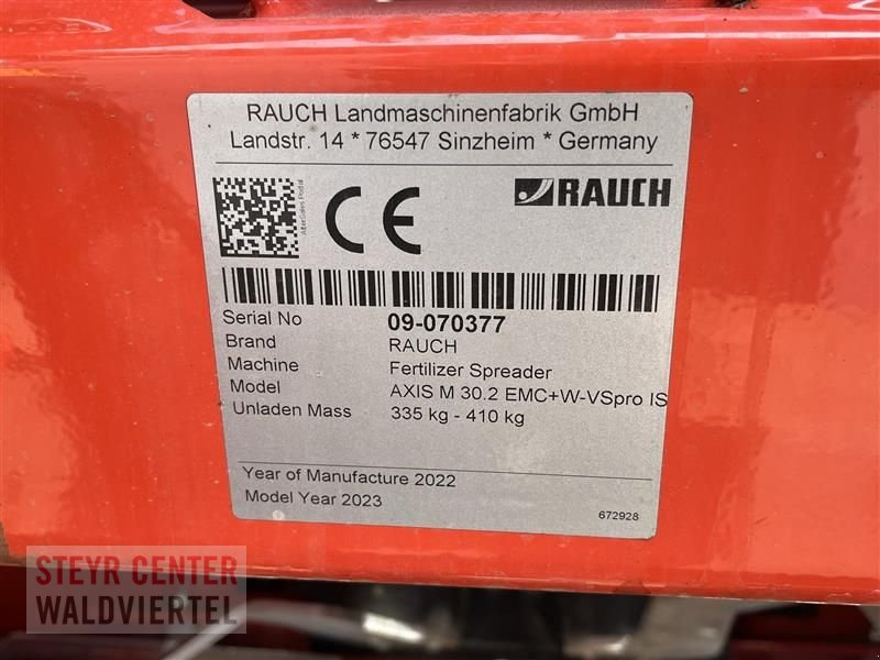 Düngerstreuer типа Rauch Axis M 30.2 EMC+W-VSpro ISO, Gebrauchtmaschine в Gmünd (Фотография 4)