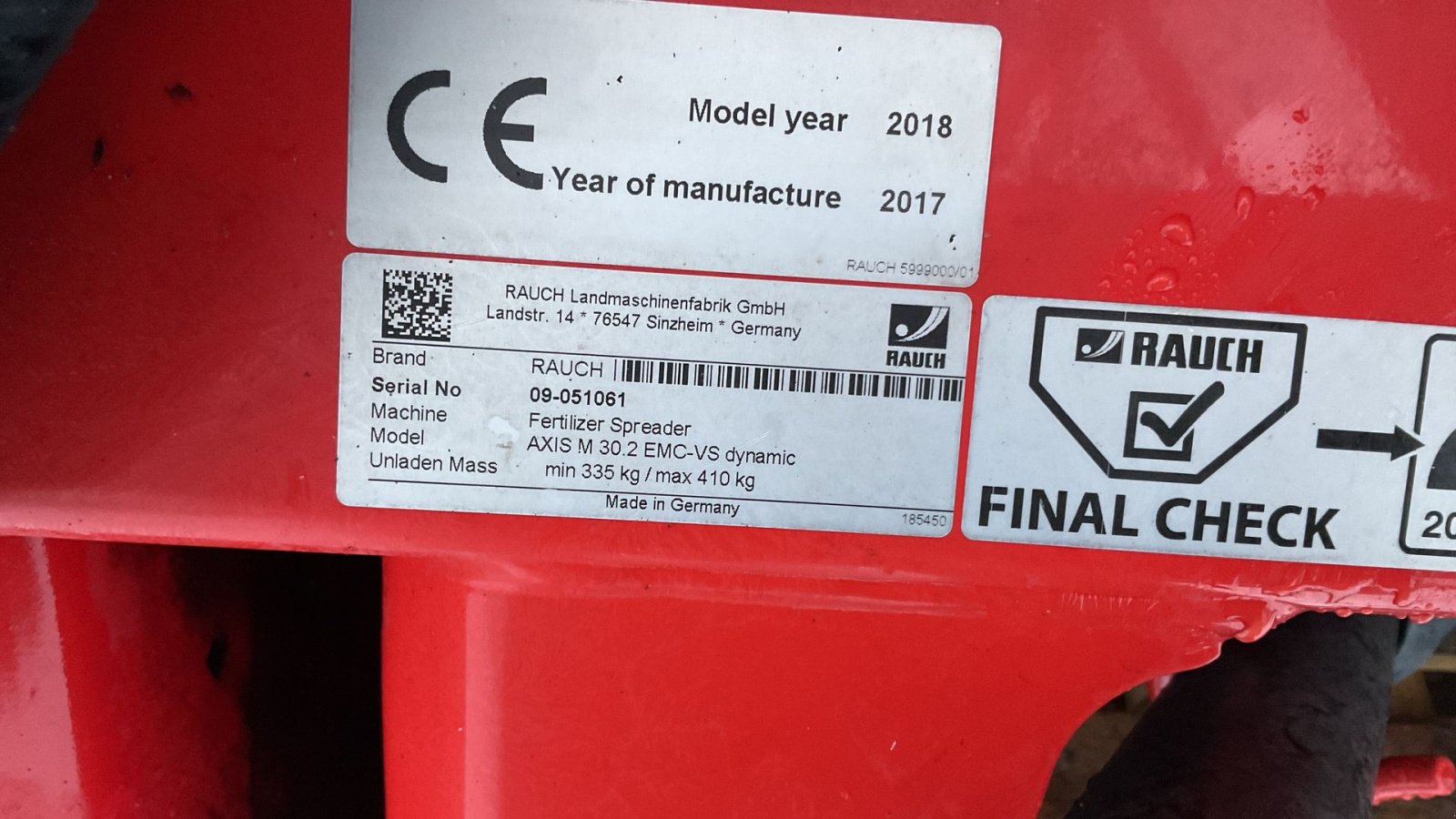 Düngerstreuer του τύπου Rauch Axis M 30.2 EMC, Gebrauchtmaschine σε Bording (Φωτογραφία 2)