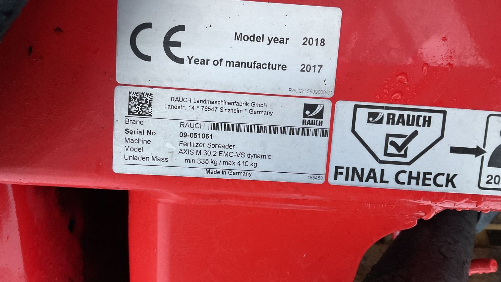 Düngerstreuer типа Rauch Axis M 30.2 EMC, Gebrauchtmaschine в Bording (Фотография 2)
