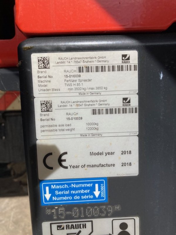 Düngerstreuer des Typs Rauch TWS H85.1, Gebrauchtmaschine in Hofgeismar (Bild 11)