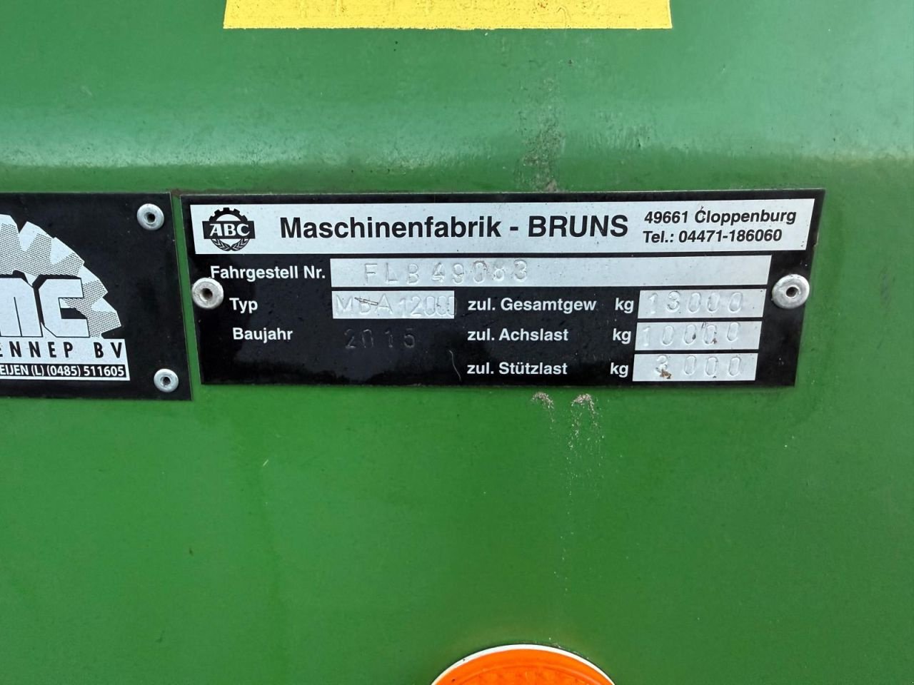 Düngerstreuer typu Sonstige Bruns Kuxmann MBA 12000, Gebrauchtmaschine v Geffen (Obrázek 5)