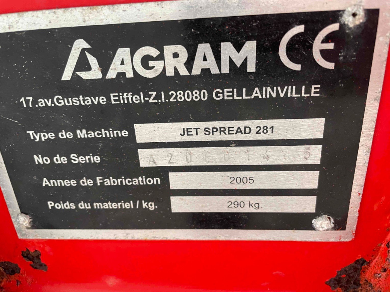 Düngerstreuer typu Sonstige JETSPREAD281, Gebrauchtmaschine w LA SOUTERRAINE (Zdjęcie 8)