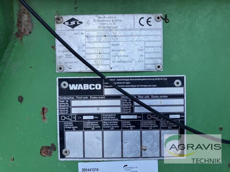 Düngerstreuer типа Strautmann VS 2003, Gebrauchtmaschine в Königslutter (Фотография 8)