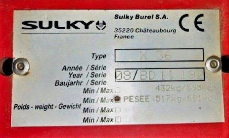 Düngerstreuer des Typs Sulky DPX 36, Gebrauchtmaschine in HOUPLINES (Bild 8)