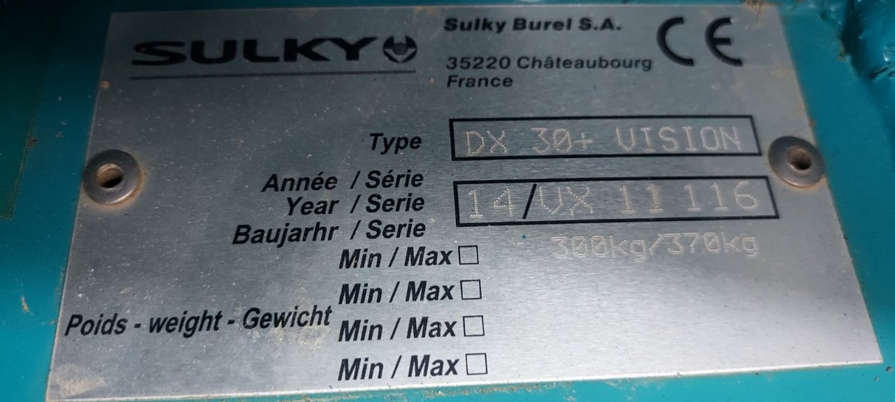 Düngerstreuer tip Sulky Dx30, Gebrauchtmaschine in MORLHON LE HAUT (Poză 11)
