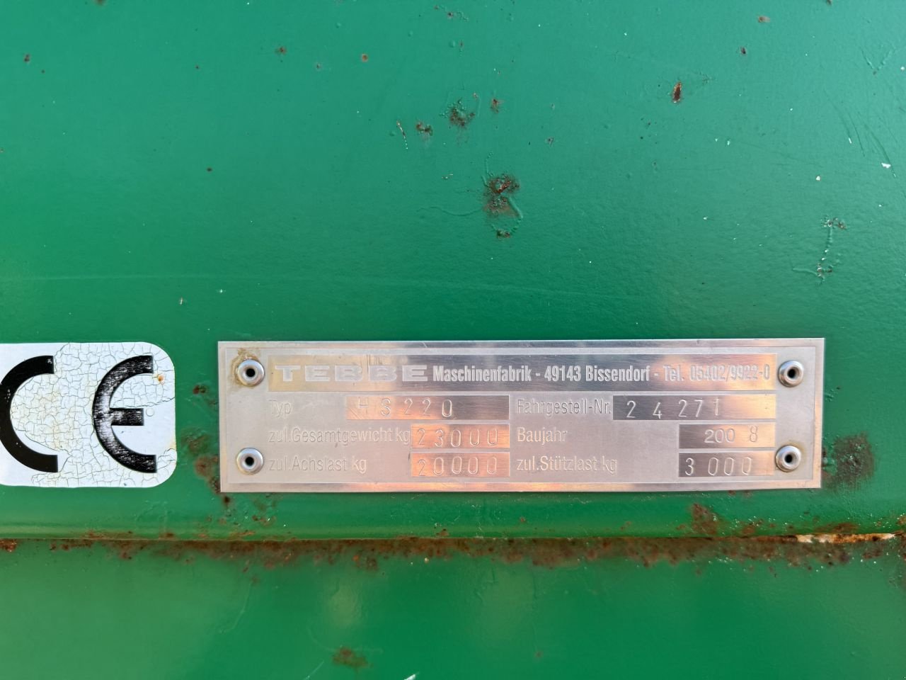 Düngerstreuer typu Tebbe HS 220, Gebrauchtmaschine w Geffen (Zdjęcie 4)