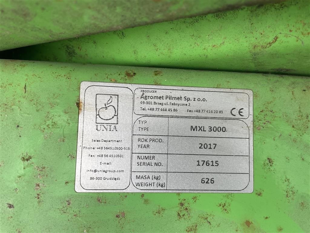 Düngerstreuer типа Unia MXL 3000 med RPM måler, Gebrauchtmaschine в Holstebro (Фотография 7)