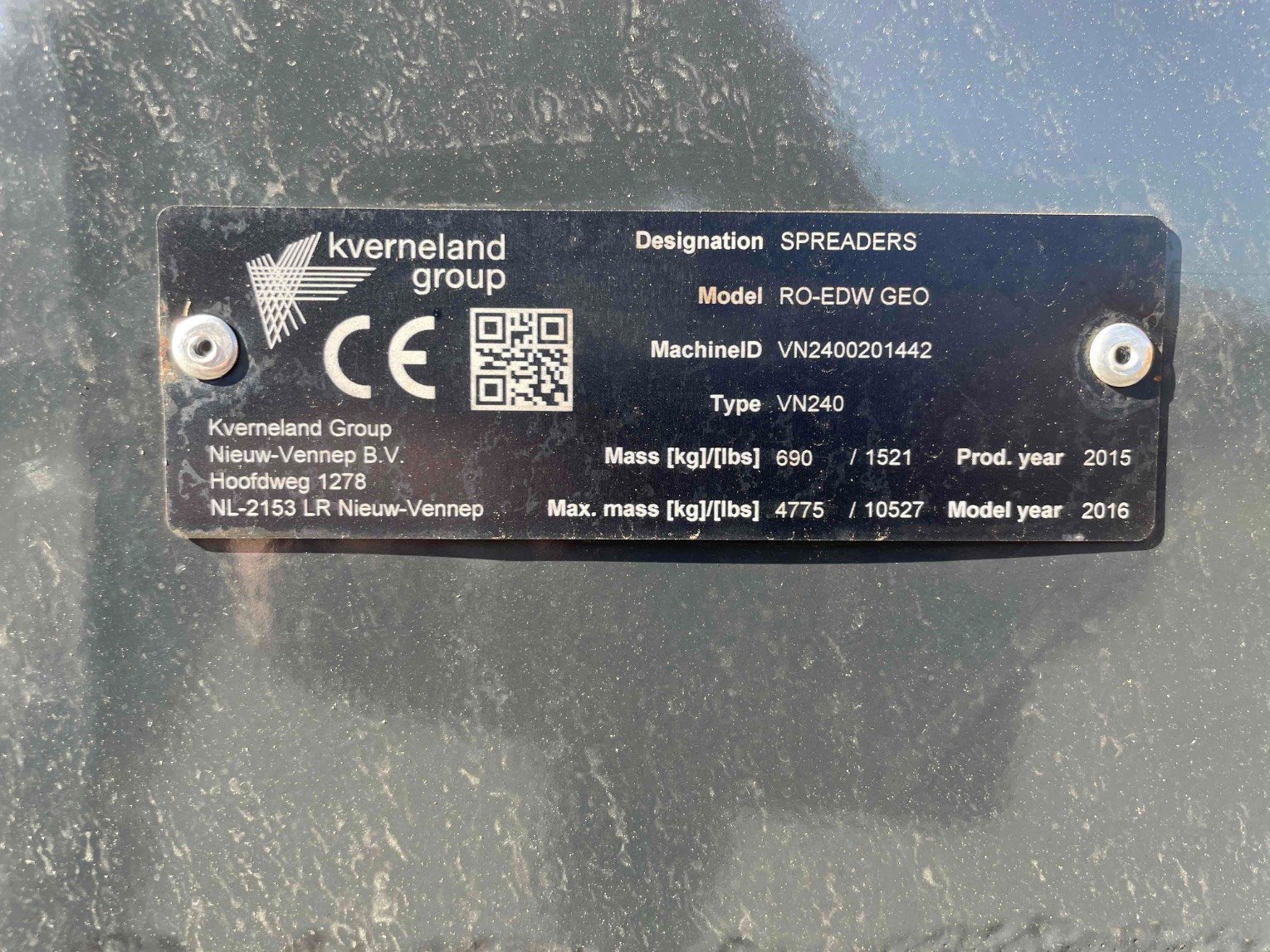 Düngerstreuer typu Vicon Distributeur d'engrais RO-EDW GEOSPREAD Vicon, Gebrauchtmaschine v SAINT CLAIR SUR ELLE (Obrázek 6)