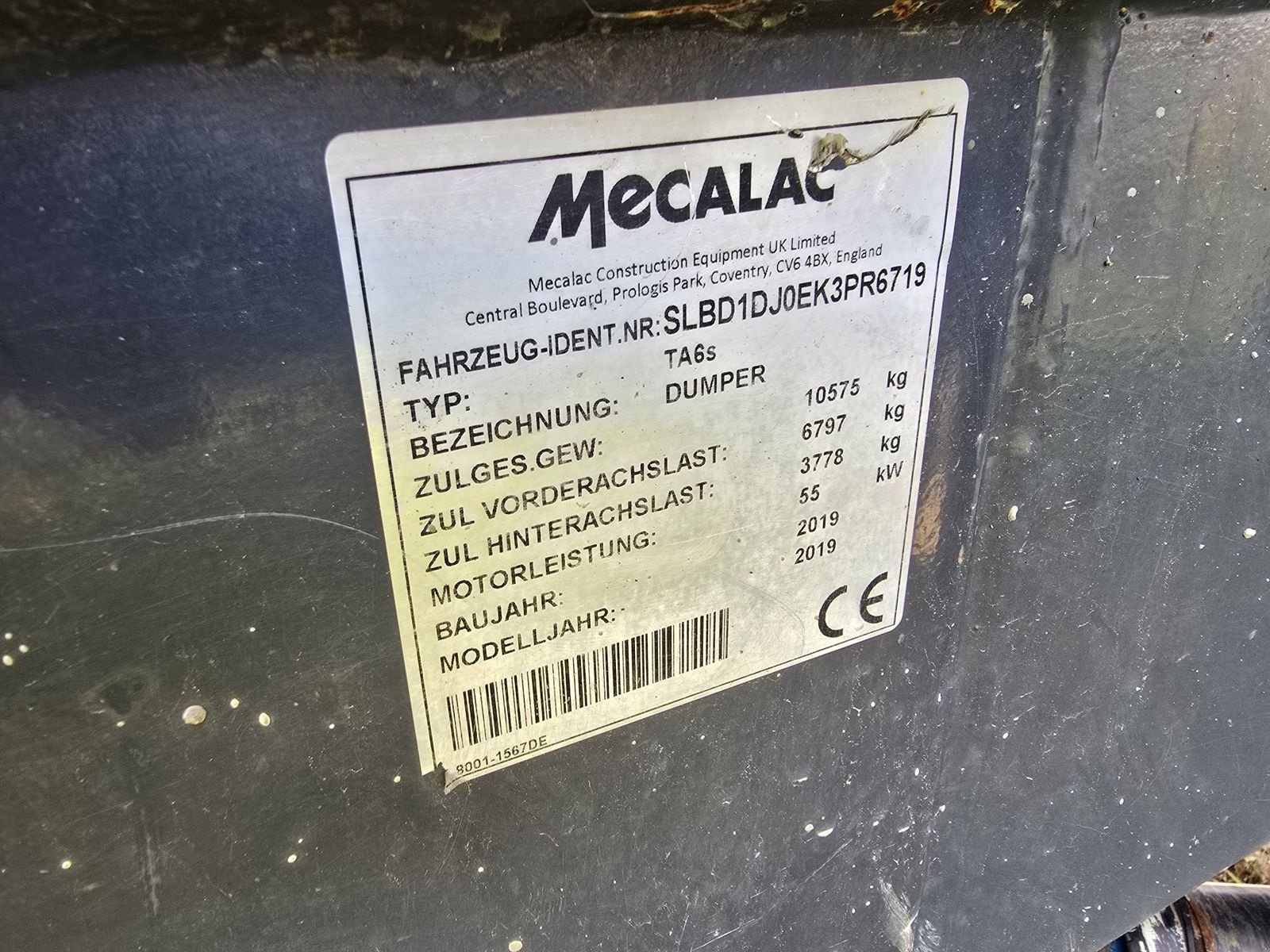 Dumper des Typs Mecalac TA6s, Gebrauchtmaschine in Gabersdorf (Bild 5)