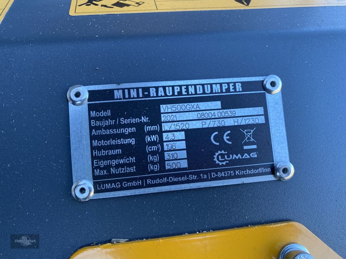 Dumper of the type Sonstige Lumag Benzin Raupendumper VH500GXA, Gebrauchtmaschine in Rankweil (Picture 11)