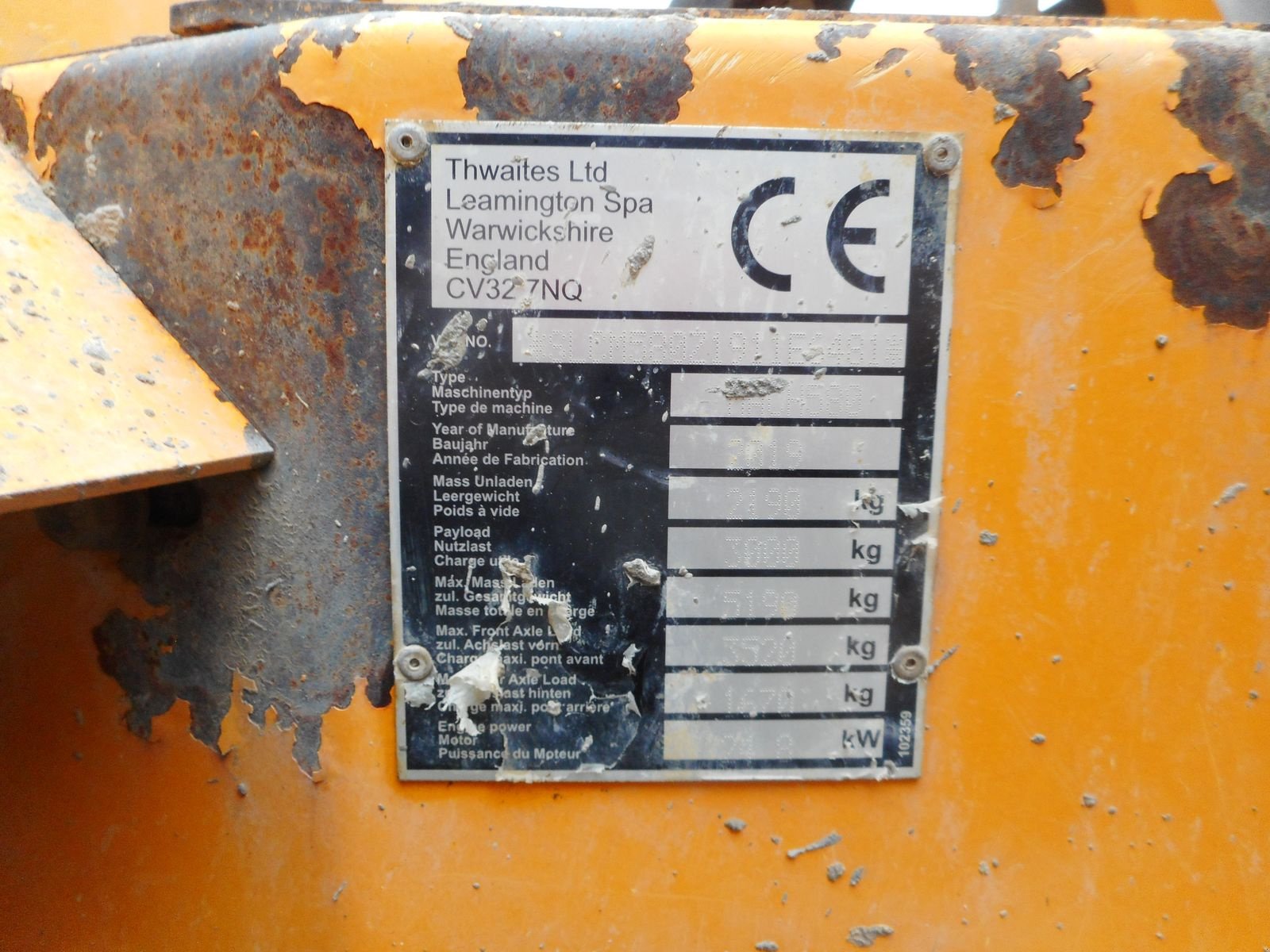 Dumper tipa Thwaites Mach 580 Allraddumper nur 2.190 KG ( 3t NL ), Gebrauchtmaschine u St. Nikolai ob Draßling (Slika 5)