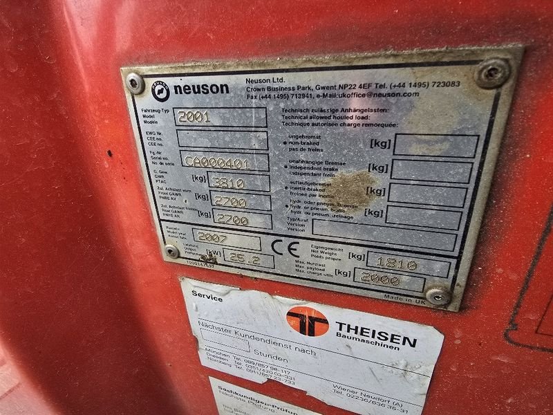 Dumper типа Wacker Neuson 2001, Gebrauchtmaschine в Gabersdorf (Фотография 4)