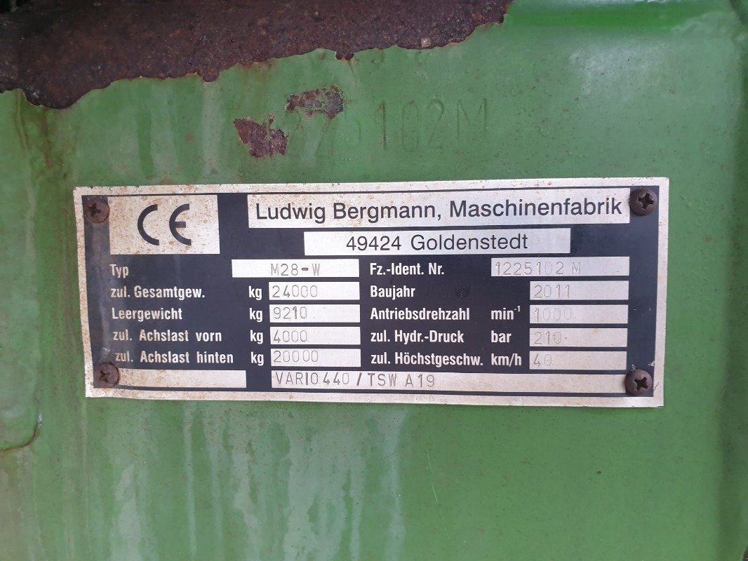 Dungstreuer des Typs Bergmann VARIO 440 / TSW A 19, Gebrauchtmaschine in Sittensen (Bild 13)