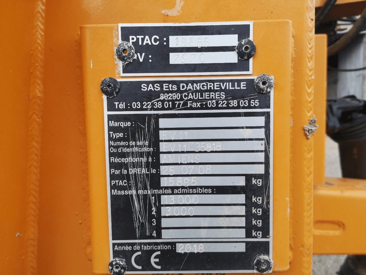 Dungstreuer a típus Dangreville SYNERGIE EV 11, Gebrauchtmaschine ekkor: Lérouville (Kép 8)