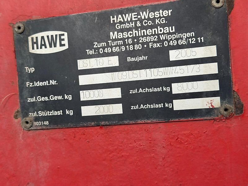 Dungstreuer a típus Hawe DST 10 E, Gebrauchtmaschine ekkor: Ostercappeln (Kép 5)