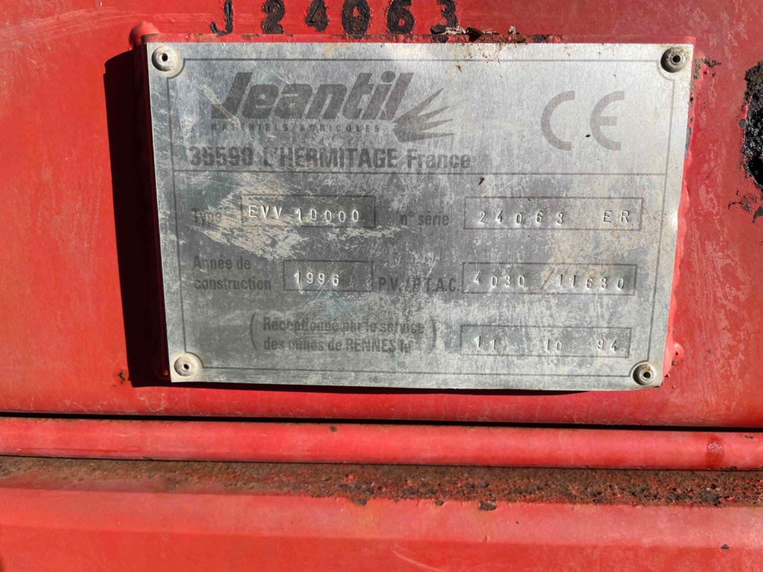 Dungstreuer tipa Jeantil EPANDEUR, Gebrauchtmaschine u LA SOUTERRAINE (Slika 5)