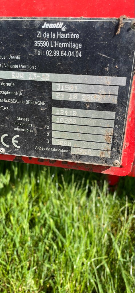 Dungstreuer от тип Jeantil EVR 15-12, Gebrauchtmaschine в Calmont (Снимка 11)