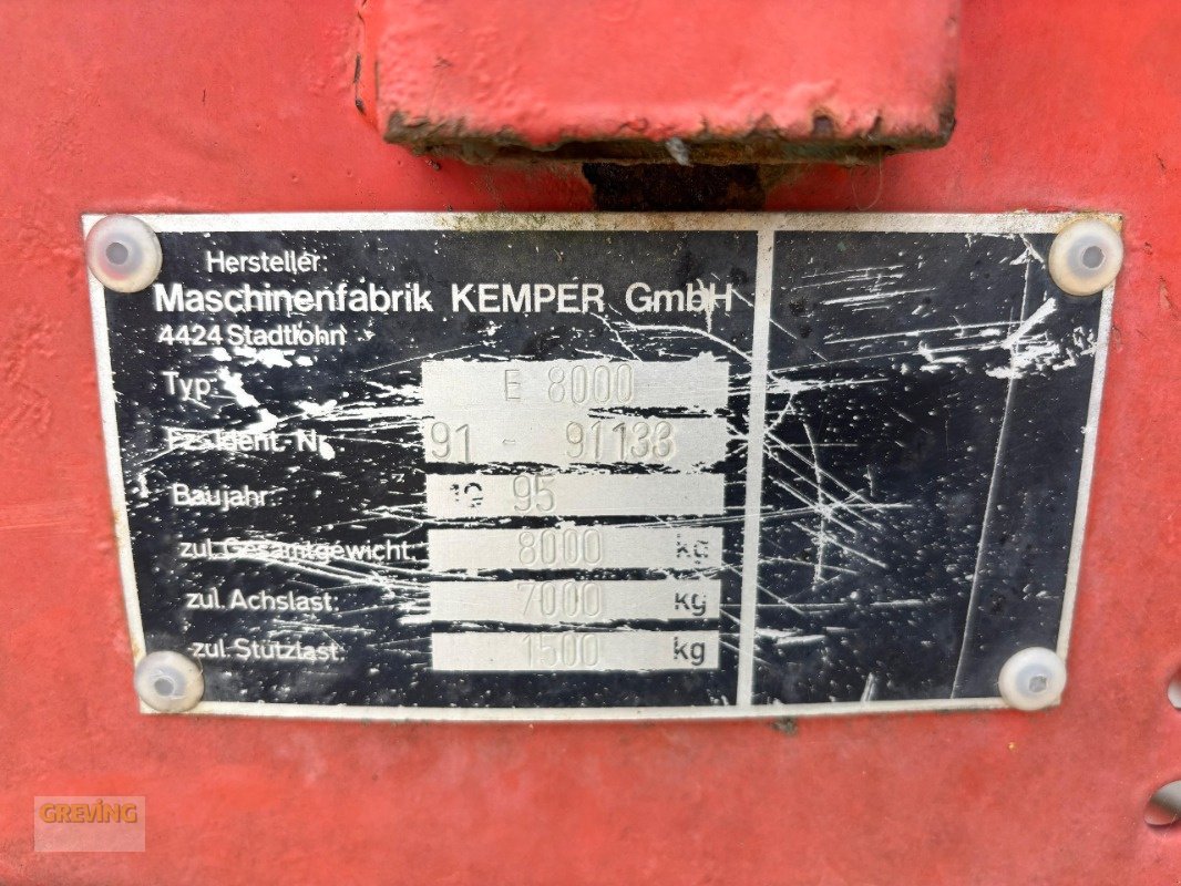 Dungstreuer типа Kemper E 8000, Gebrauchtmaschine в Ahaus (Фотография 10)