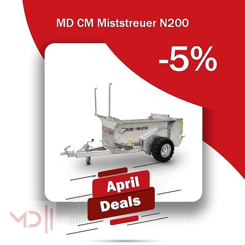 Dungstreuer des Typs MD Landmaschinen CM Miststreuer ,,Dzik´´ N200 1,2t, Neumaschine in Zeven (Bild 1)