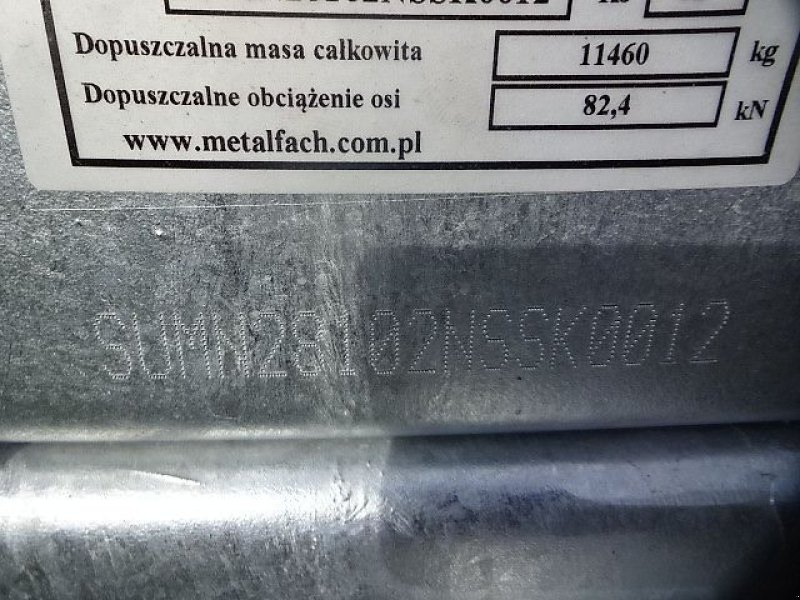 Dungstreuer des Typs Metal-Fach Batalion- Dungstreuer - Metal Fach N 280- 1- Gesamtgewicht 11,5 Tonnen - mit Auflaufbremse- BPW- Top Preis, Neumaschine in Neureichenau (Bild 27)