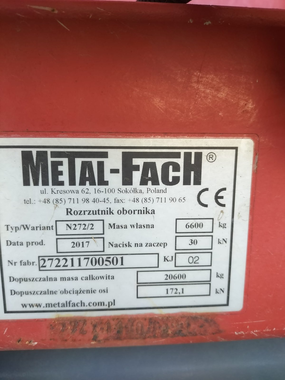 Dungstreuer of the type Metal-Fach N2 272/2, Gebrauchtmaschine in Fahrdorf (Picture 7)