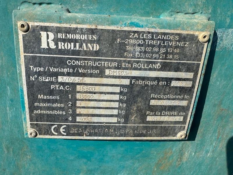 Dungstreuer del tipo Rolland RT175, Gebrauchtmaschine In Wargnies Le Grand (Immagine 5)