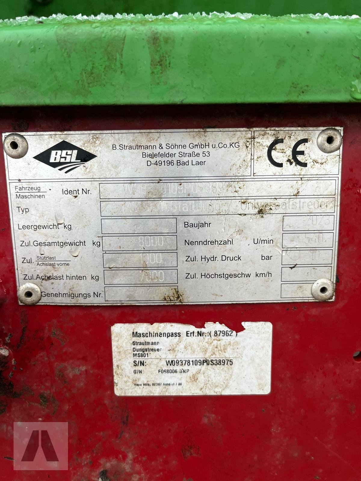 Dungstreuer типа Strautmann MS 801, Gebrauchtmaschine в Antdorf (Фотография 12)