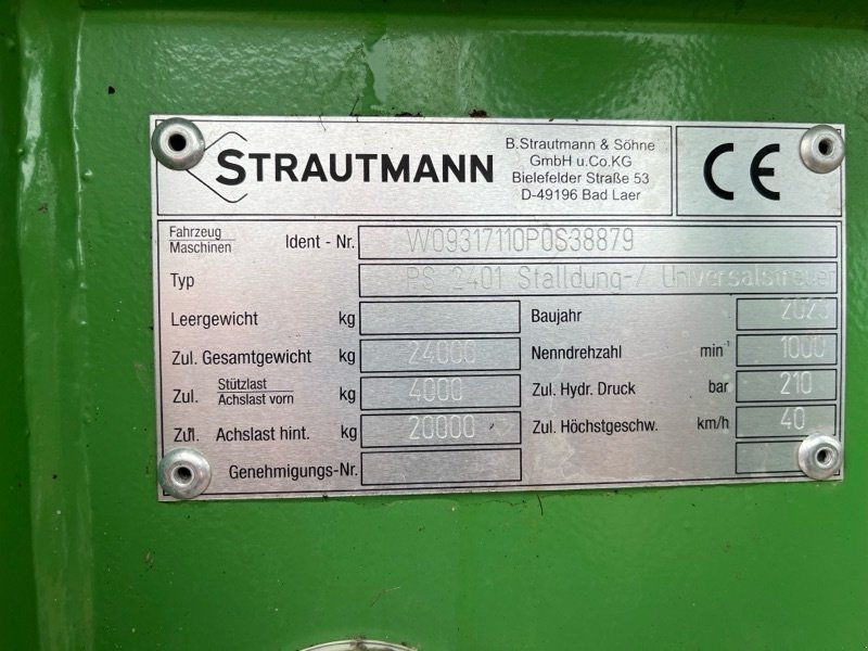 Dungstreuer типа Strautmann PS 2401, Gebrauchtmaschine в Ebersbach (Фотография 6)