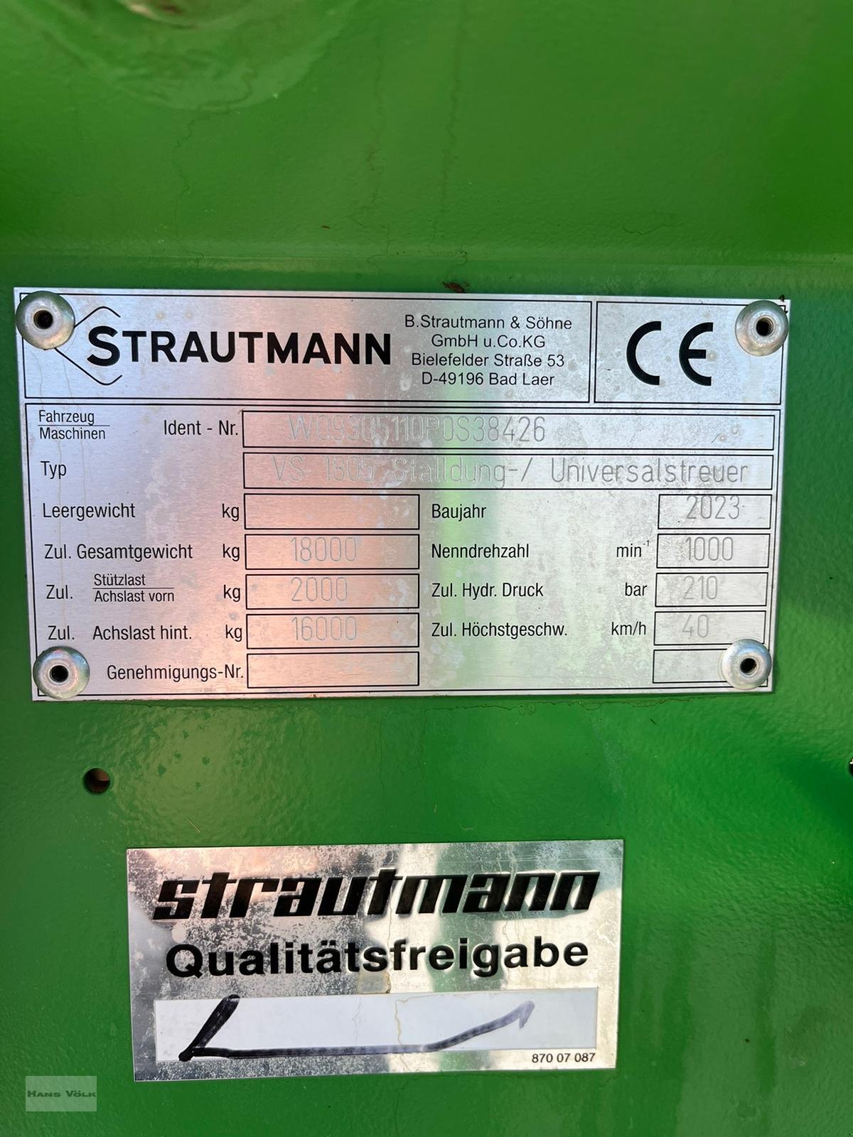 Dungstreuer typu Strautmann VS 1805, Gebrauchtmaschine w Antdorf (Zdjęcie 13)