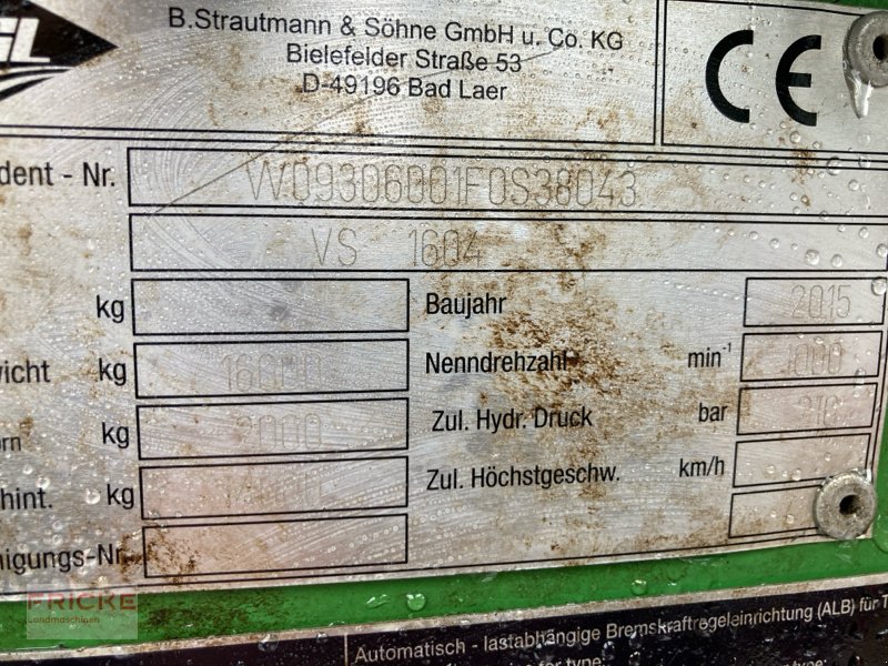 Dungstreuer za tip Strautmann VS1604 Streublitz, Gebrauchtmaschine u Bockel - Gyhum (Slika 3)