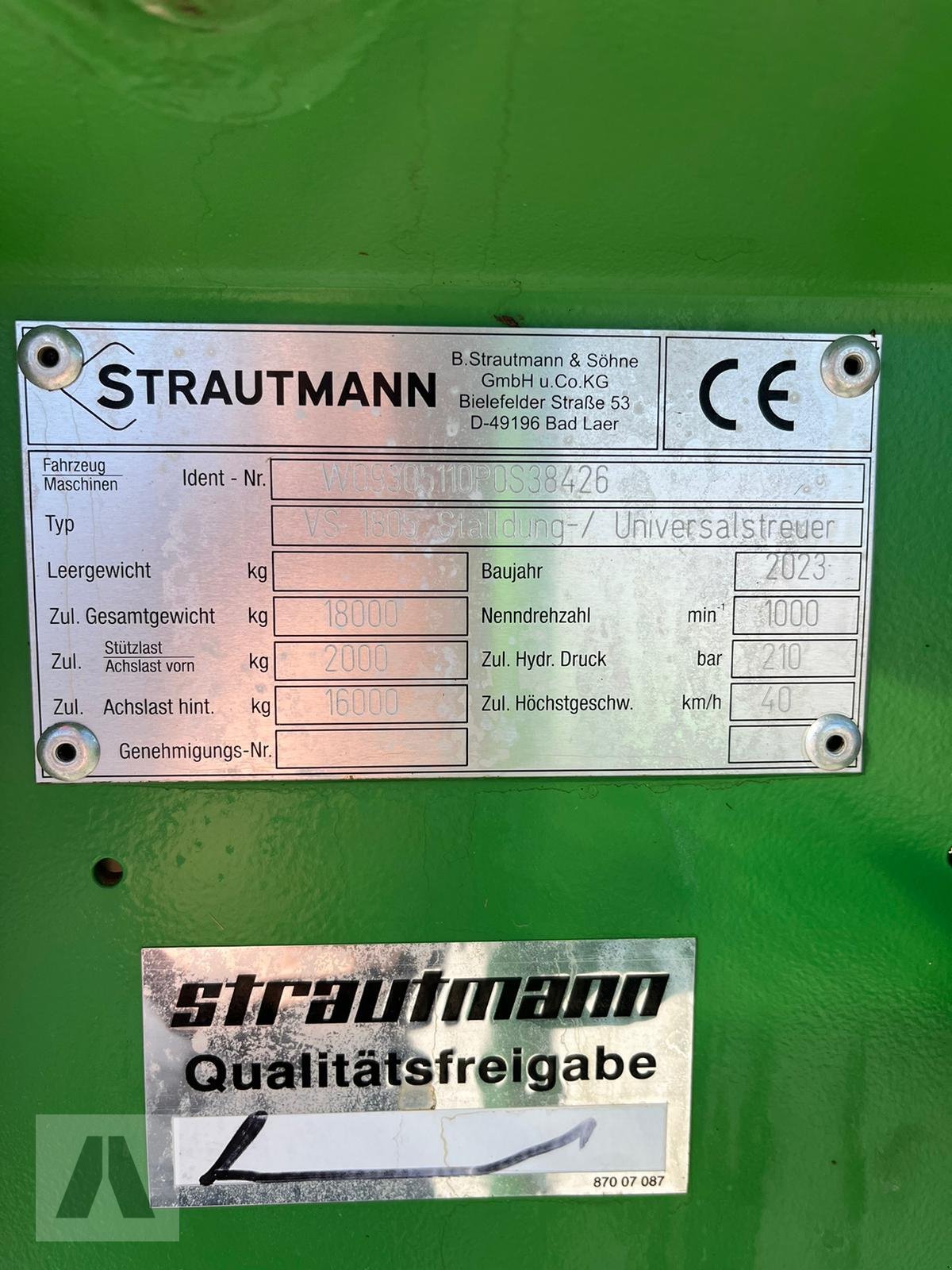 Dungstreuer типа Strautmann VS1805, Gebrauchtmaschine в Antdorf (Фотография 12)
