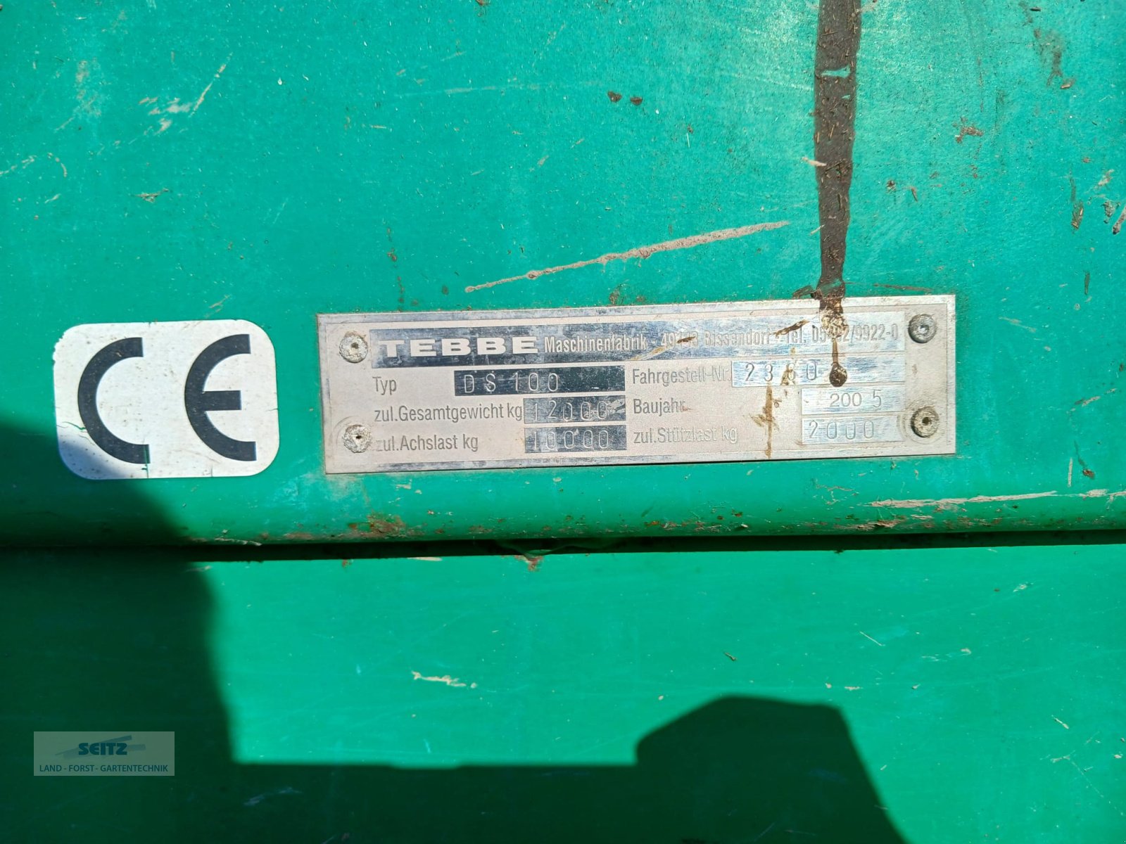 Dungstreuer от тип Tebbe DS 100, Gebrauchtmaschine в Lindenfels-Glattbach (Снимка 8)