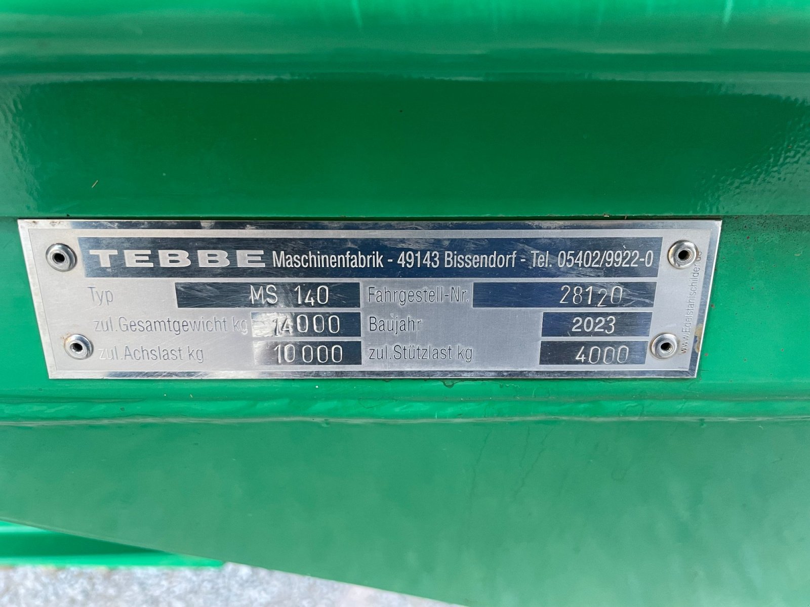 Dungstreuer типа Tebbe MS 140, Gebrauchtmaschine в Küps (Фотография 2)