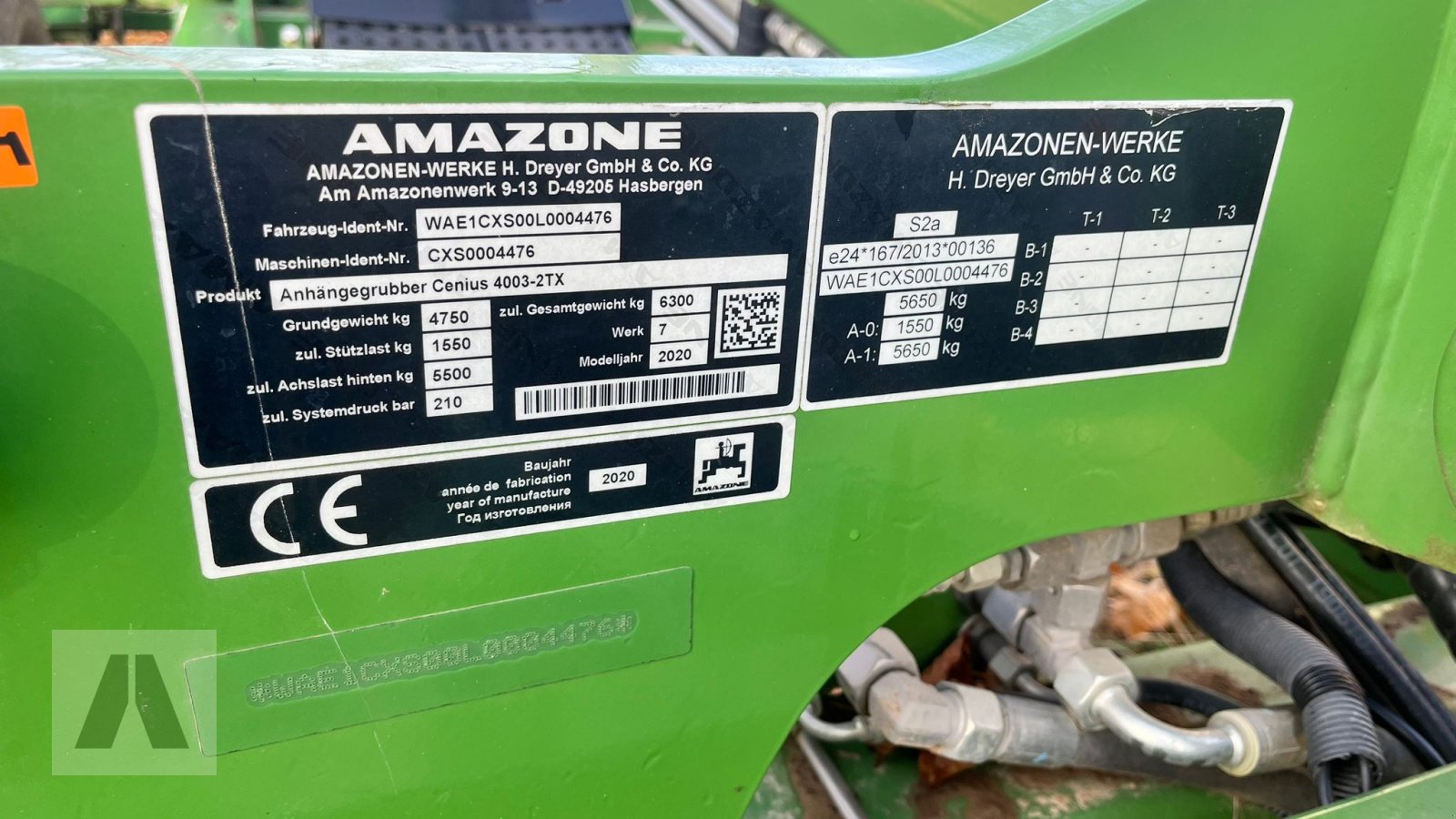 Egge типа Amazone Cenius 4003-2TX, Gebrauchtmaschine в Regensburg (Фотография 11)